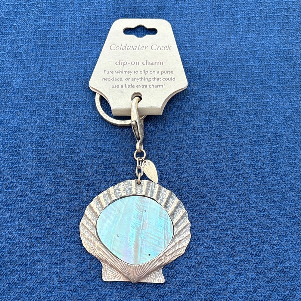 Coldwater Creek Iridescent Shell Charm